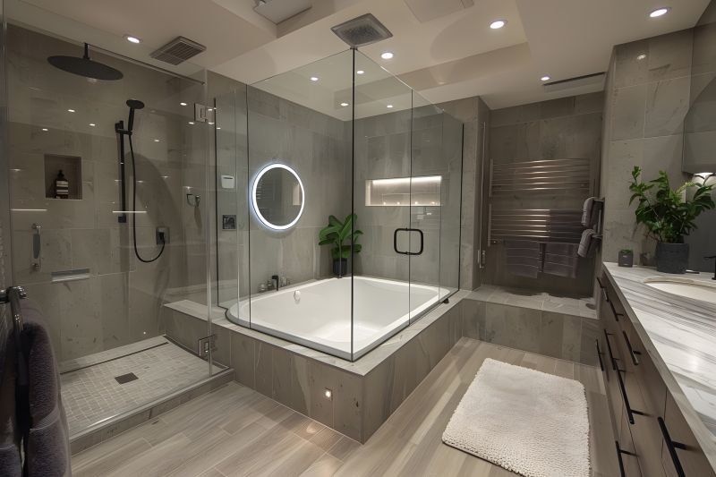 Modern Bathtub and Shower
