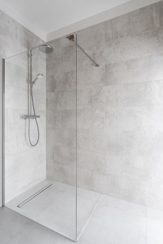 Modern Shower with Rainfall Head